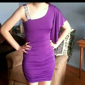 Purple homecoming dress